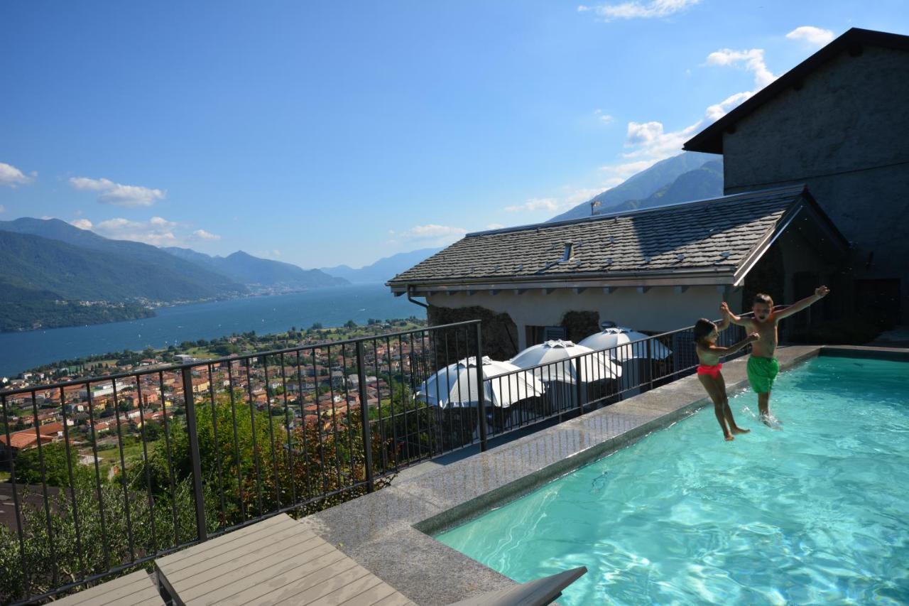Casa Di Campagna Rosina Con Piscina E Vista Lago Gravedona Eksteriør billede