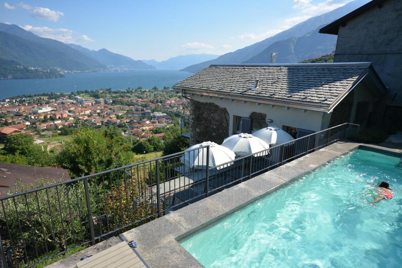 Casa Di Campagna Rosina Con Piscina E Vista Lago Gravedona Eksteriør billede