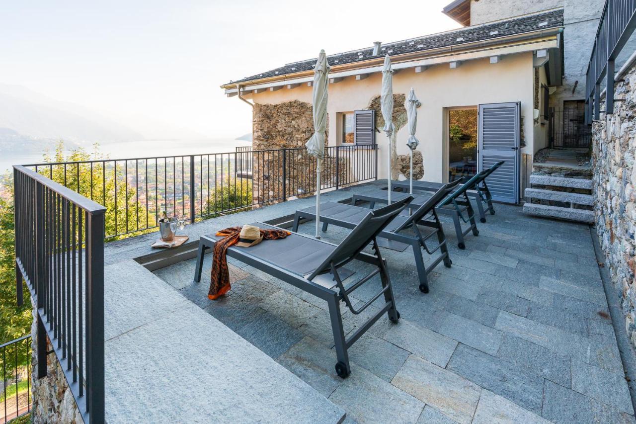 Casa Di Campagna Rosina Con Piscina E Vista Lago Gravedona Eksteriør billede